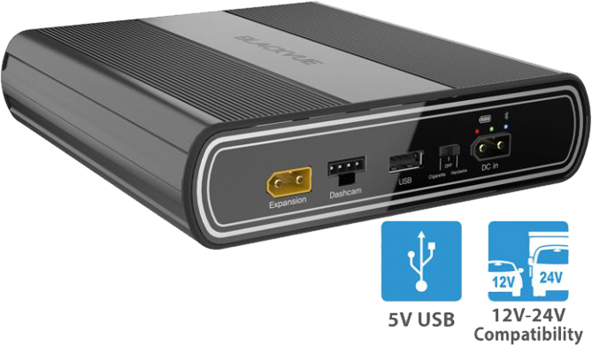 12V/24V compatibility and USB power outlet